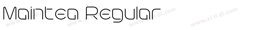 Maintea Regular字体转换